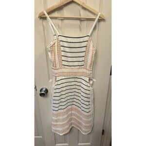 Bob Timberlake‎ 100% Cotton White Boho Sundress Lined with Pockets Size Small